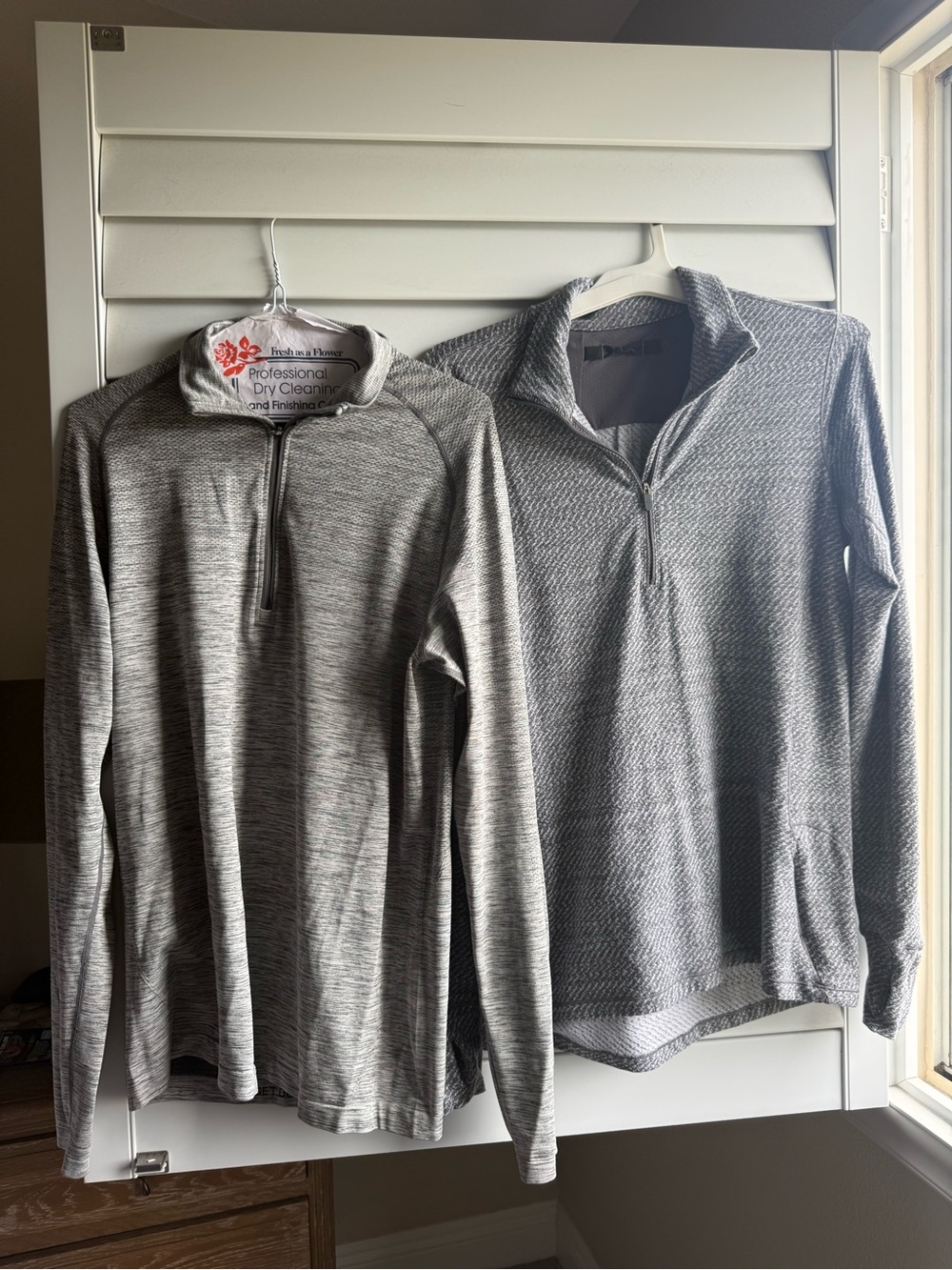 Women’s Lululemon Grey Quarter-Zip Performance Shirts